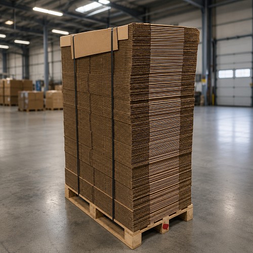 CELÁ PALETA Klopová krabice 5VVL NOVÁ 800x600x500mm