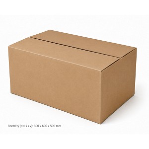 CELÁ PALETA Klopová krabice 5VVL NOVÁ 800x600x500mm